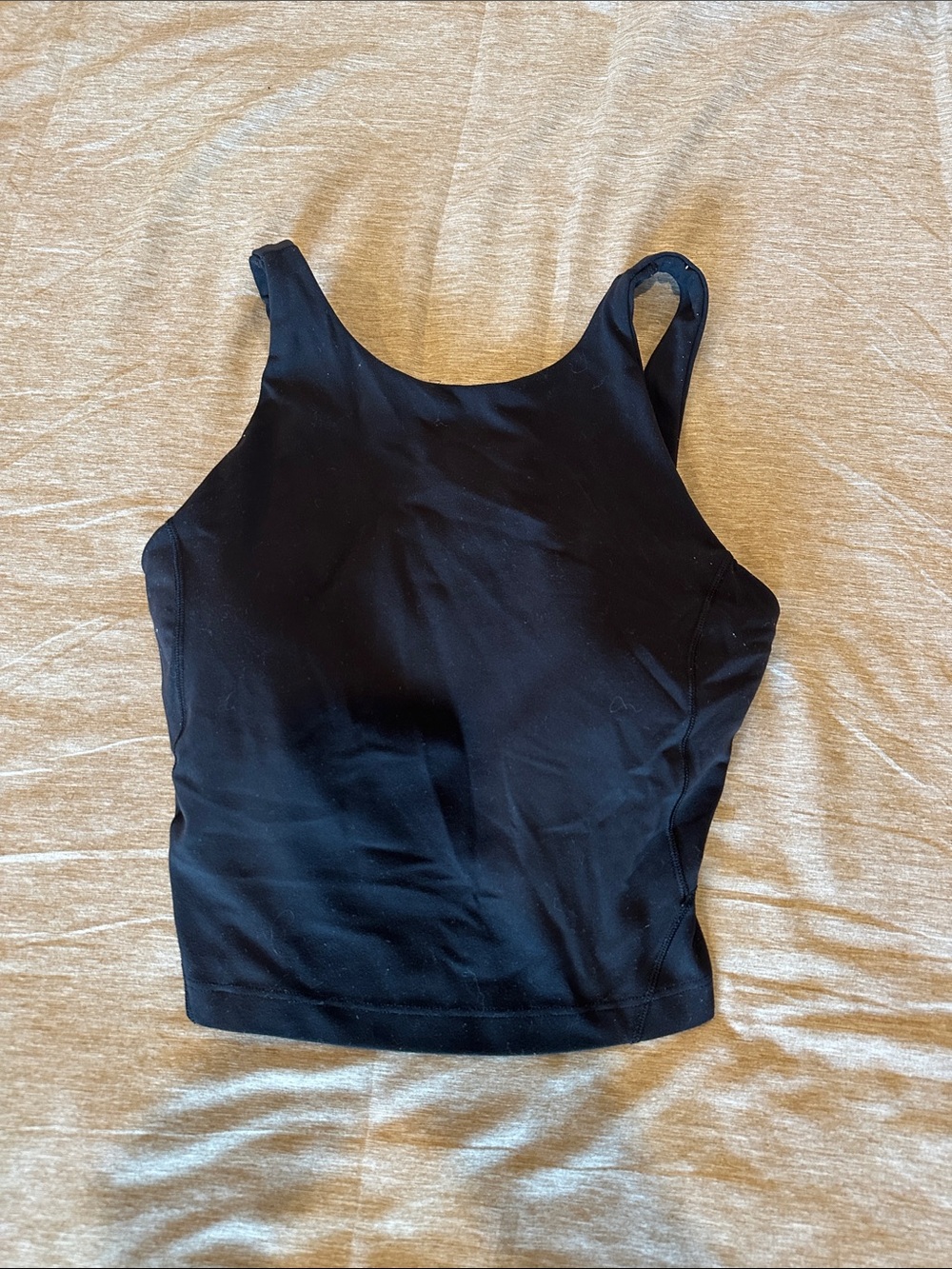 lululemon athletica Black Crop Tank Top